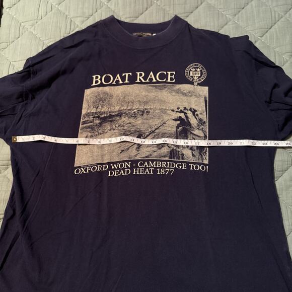 Vintage Rowing Long Sleeved Lot of 2 Tee Shirts Navy Single Stitch Size XL & XXL - Picture 11 of 16